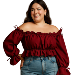 Blusa Drape Ladrillo