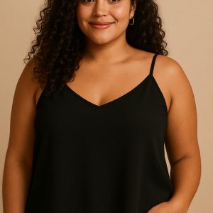 top de tirantes color negro