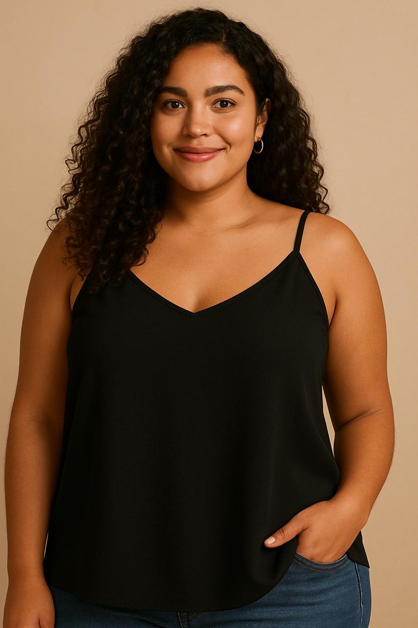 top de tirantes color negro top de tirantes color negro