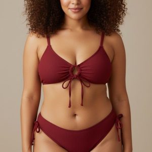 Conjunto De Traje De Baño Color Rojo