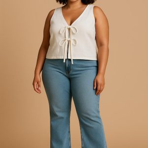 Blusa De Lazos Color Blanco