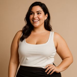 top basica scoop color blanco