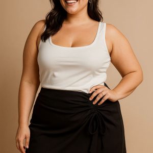 Falda Corta Color Negro