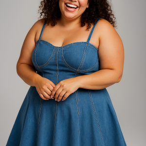 Vestido Denim Color Claro